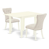 East West Furniture Ndga3-lwh-35 Norden - Juego De Comedor .