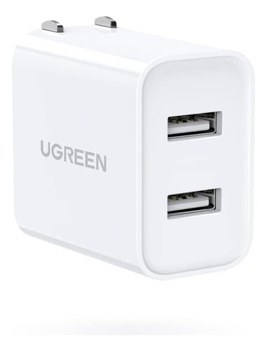 Ugreen Cargador Plegable 2 Puertos Usb A Carga Rápida 17 W