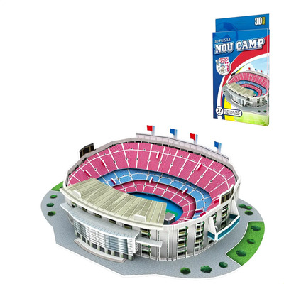 Puzzle 3d Del Estadio Camp Nou De Fama Mundial