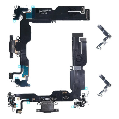 Flex Centro De Carga Placa Para iPhone 15 Plus Negro