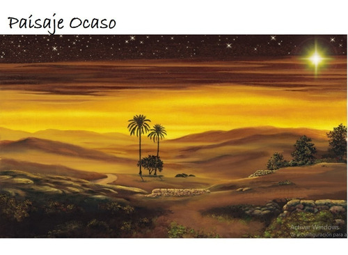 Paisaje Navidad Telón Fondo Pesebre Belén Nacimiento 180x100