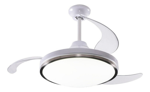 Ventilador De Techo Peabody Pe-vtr42 Blanco Con Luz Led