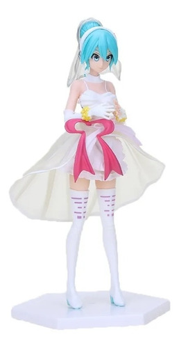 Hatsune Miku Vocaloid White Dress Figura