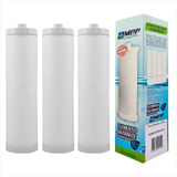 3 Refil Rosca P/ Filtro Branco Acqualimp Fpe-02r Caixa Dágua