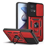 Funda Con Anillo + Soporte Y Anillo Para Moto Edge 30 Fusion