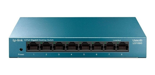 Switch 8 Portas Giga Tp-link Litewave Série Ls108g