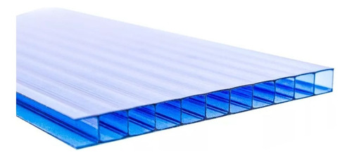 Chapa De Policarbonato Alveolar Azul 2,10x6,00 6mm