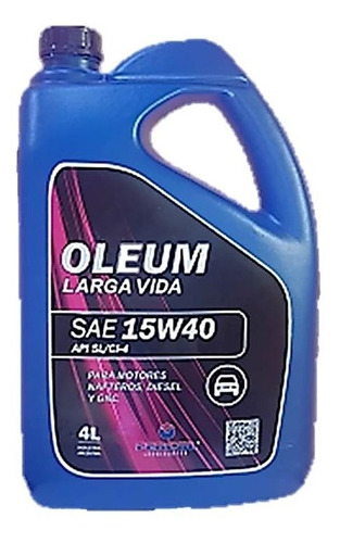 Aceite Fercol Oleum 15w40 Mineral Multi 4 Litros Maranello