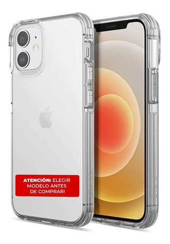 Funda Transparente Antishock Tpu iPhone 5 Al Xs Max + Vidrio