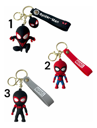 Llavero Miles Morales Spiderman Marvel Hombre Araña X1 Unida