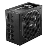 Fuente De Poder 650w Msi Mpg A650gf 80 Plus Gold Modular Color Negro