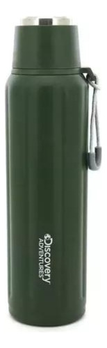 Termo Discovery Inoxidable 750ml Portable Verde Y Negro