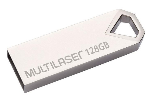 Pen Drive Multilaser Diamond 2.0 128gb Pd853 - Prata