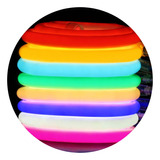 5m Fita Mangueira Redonda 360° Led Neon Flexível 110v 3000k
