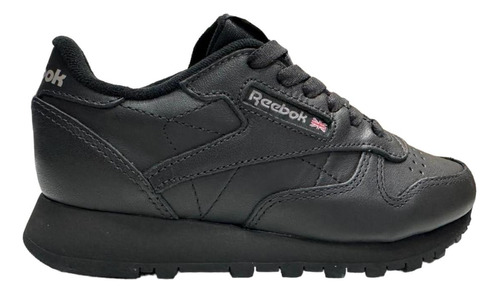 Zapatilla Escolar Urbana Reebok Classic Leather Kids Negro