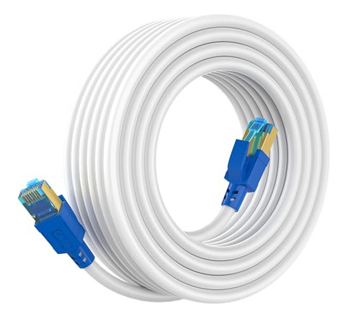 Cable Ethernet Cat 8 75 Ft, Cable Lan Largo Para Internet,