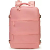 Mochila De Viaje Multifuncional, Bolsa De Arce, 42 Litros, Color Rosa, Diseño De Tela Lisa