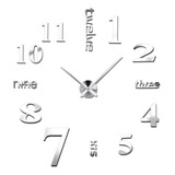 Reloj De Pared 3d Grande Sin Marco, Moderno, Mudo, Con Super