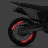 Calcos Reflectivas Rojas Para Llantas Honda Tornado Xr 250