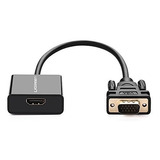 Adaptador Hdmi A Vga Con Conector De Audio