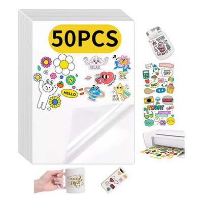 50 Hojas Vinil Impresión Inkjet Adhesivo Blanco Glossy | MercadoLibre