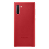 Funda Samsung Original Para Galaxy Note10 De Cuero - Rojo 