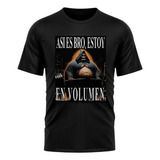 Playera Calaca Gym Volumen Meme Divertido Hombre Deportiva