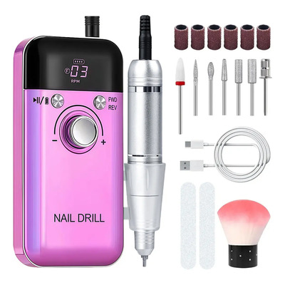 Vanance® Pulidor Esmeril Uñas Profesional Drill Portátil 45000 Rpm Velocidad Ajustable para Uñas con Kit Manicura y Pedicura USB Recargable Taladro Para Uñas Pulidor Esmeril Uñas Drill Para Unas | MercadoLibre