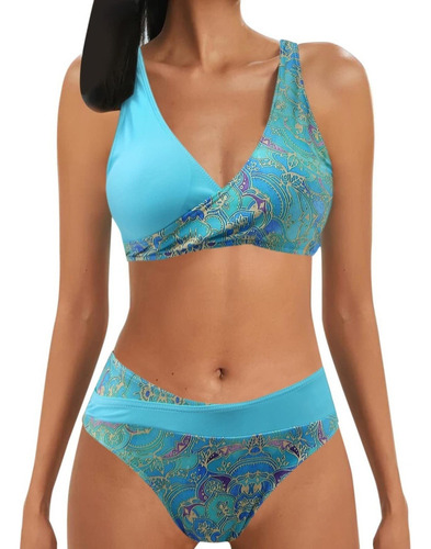 Conjunto De Ropa De Playa Con Estampado De Traje De Baño Par