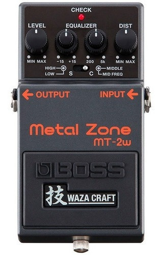 Pedal Boss Metal Zone Mt2 Mt-2w Waza Craft Made In Japan