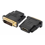 Conector Adaptador Dvi X Hdmi Fêmea 24+ 1 Dourado