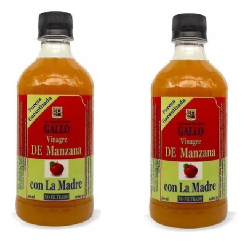 2x Vinagre Gallo Cidra Manzana - mL a $32