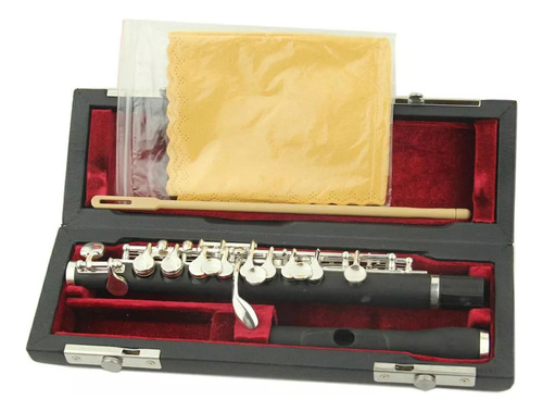 Instrumentos De Flautín Y Funda De Madera De Primera Calidad