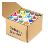 Kit De 16 Colores Enco Liquidos Aerografo 40 Grs. Pt-920002