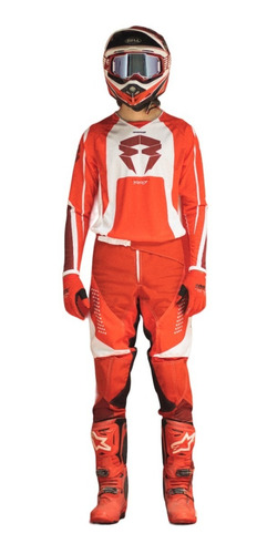 Conjunto Equipo Rpm Motocross 1997 Rojo Moto Enduro Traje Nt