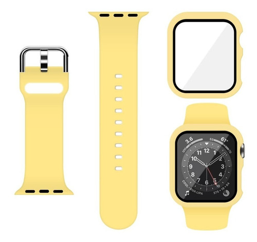 Correa Para Apple Watch + Funda Protector Serie 8 7 6 5 4 Se