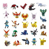 Kit 72 Pokémon Bonecos Miniaturas 2-3cm Não Repetidos