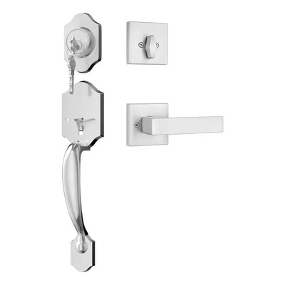 Cerradura Principal Banna Manejable Plateado Cromado Extensible para Puerta 3 Llaves | Envío gratis