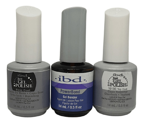 Kit (3pasos) Ibd Para Esmaltado Permanente De Uñas Estylosas