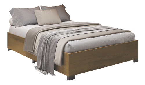 Dobuê Aruba 140 Cama Box Base Casal Para Colchão Até Cor Cedro 192 Cm X 142 Cm