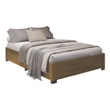 Dobuê Aruba 140 Cama Box Base Casal Para Colchão Até Cor Cedro 192 Cm X 142 Cm