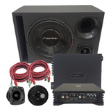 Caixa Trio Completa Pioneer 12'' Falcon 1200w St200 D200 Jbl