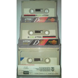 3 Cassettes Tdk D-c60 Y D-c90 [de Los 70's. Probados. Exce]