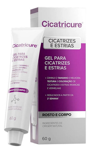 Cicatricure Gel Para Cicatrizes E Estrias 60g