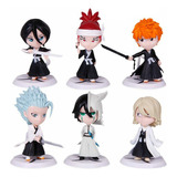 6pcs Anime Bleach Acción Figura Modelo Juguete Niños Regalo