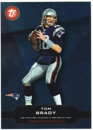 2011 Topps Town Redemption Code Cards Tom Brady Patriots