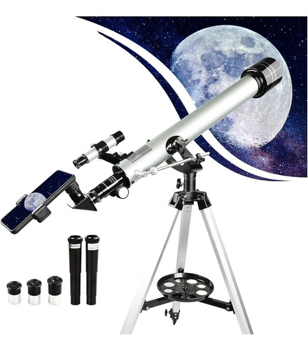 Telescopio Astronómico Profesional 60/700mm Monocular 525x