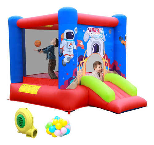 Wellfuntime Castillo De Salto Inflable Con Soplador, Gorila