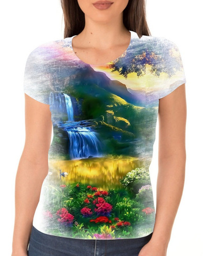 Camisa Camiseta Paisagem Natural Cultural Campo Rio Mundo 10