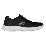 Tenis Skechers Color Negro De Cordon Elástico Para Mujer